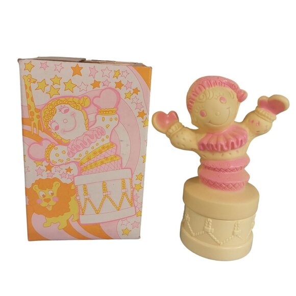 Vintage Jack In The Box Diaper Cream Baby Infant Clown Decor Avon - Picture 1 of 9